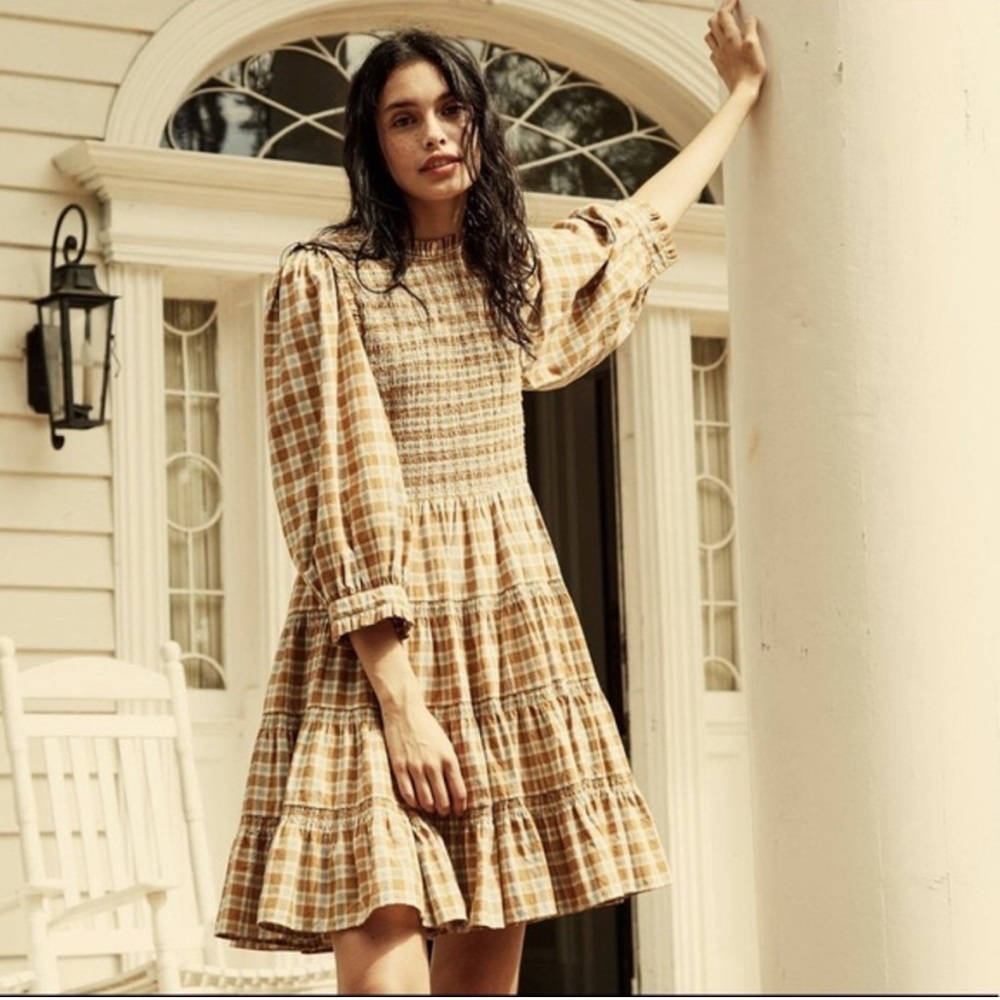 Doen Medina Dress in Antoinette Plaid